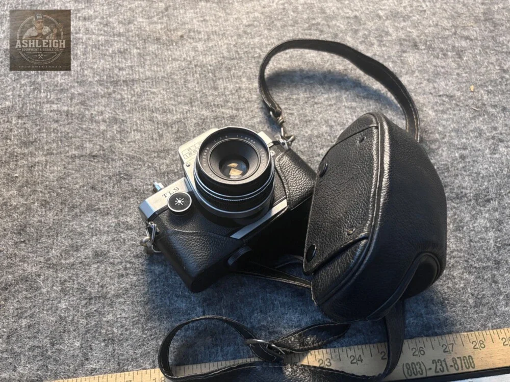 Ricoh Singlex TLS 35mm Film Camera with Rikenon 55mm Lens